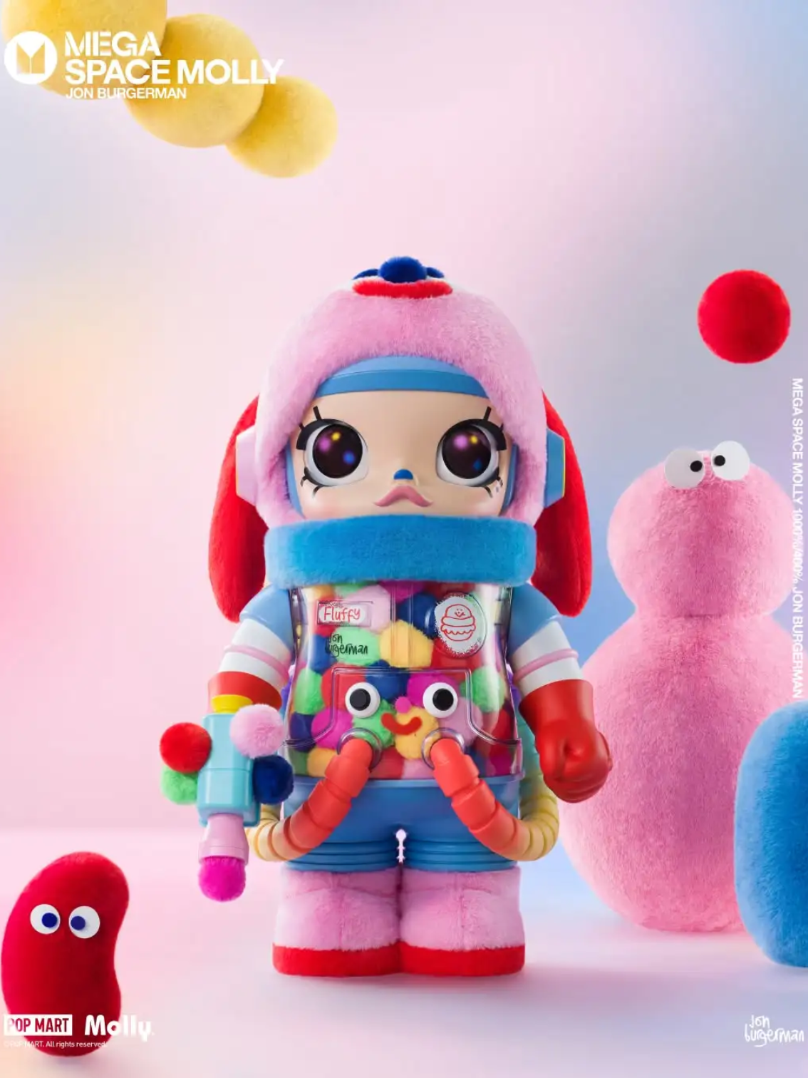 MEGA SPACE MOLLY 400% Jon Burgerman